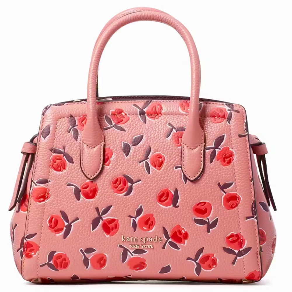 Kate Spade Knott Ditsy Rose Mini Satchel EUC